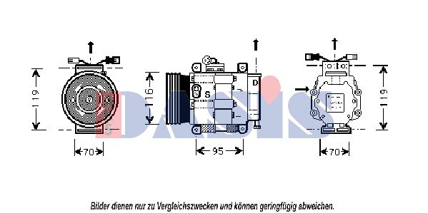 AKS DASIS Kompressor,kliimaseade 851021N